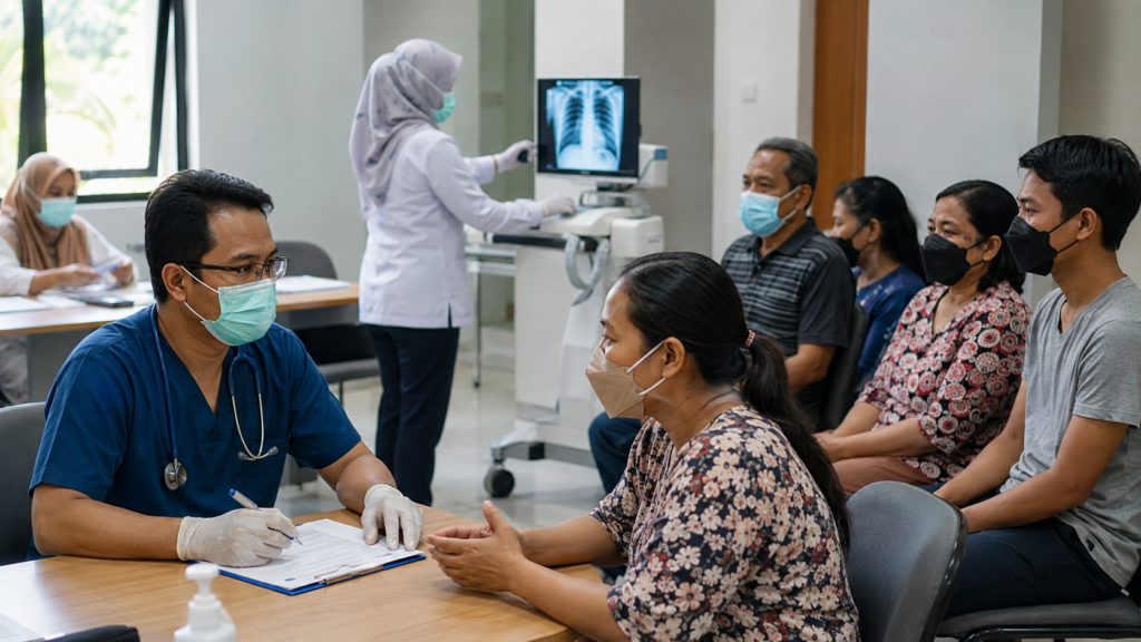 pelacakan kontak pasien TB dan pengobatan tuberkulosis Indonesia